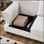 Causeuse de salon 59,5 pouces de style classique avec clous, structure en bois durable et sièges confortables-1565283931
