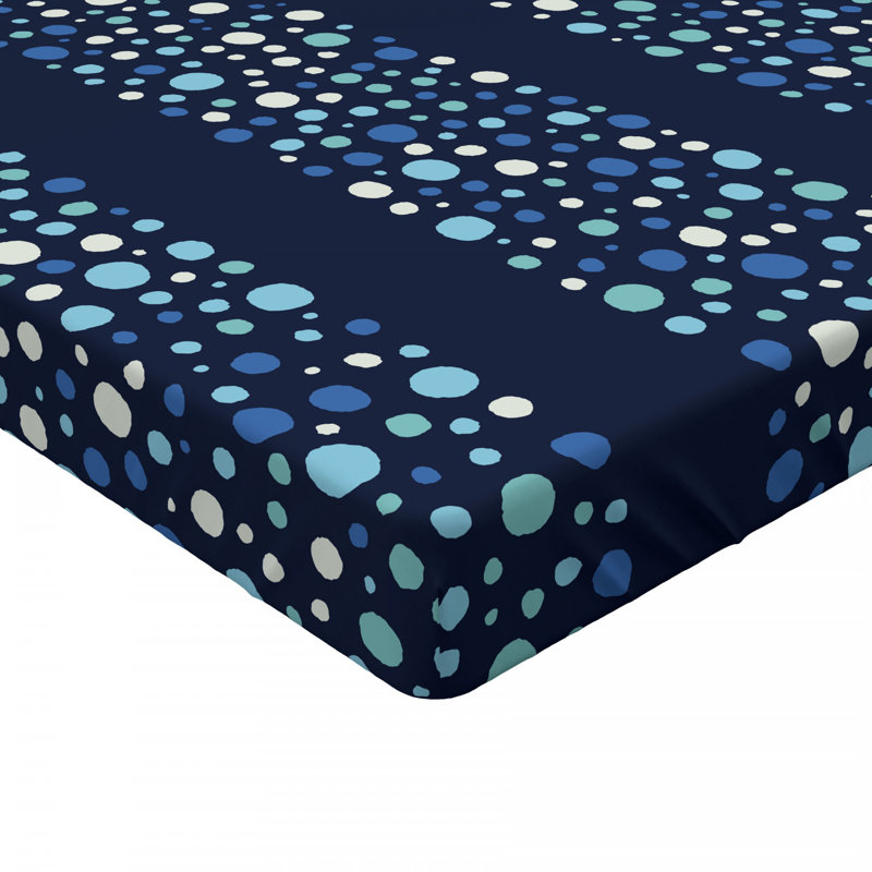 Microfiber Paisley Fitted Sheet, Full Fitted Sheet, Blue Striped