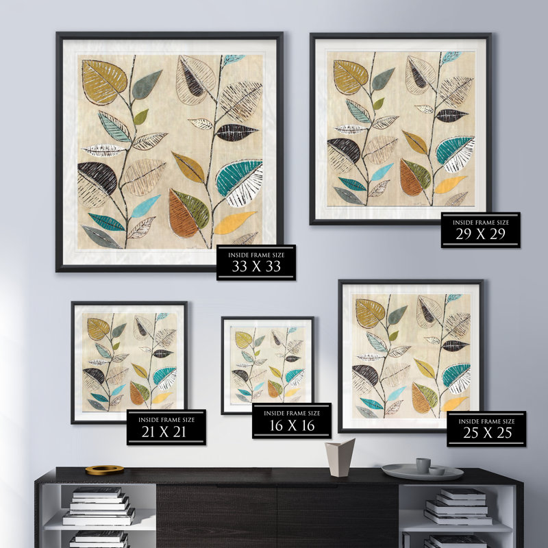 Dancing Leaves I - reproduction de cadre photo, H 30,5 po x l 30,5 po x P 1,5 po
