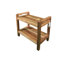 EcoDecors, Classic Teak Shower Bench with LiftAid Arms in Earthy Teak, in Earthy Teak-25158384