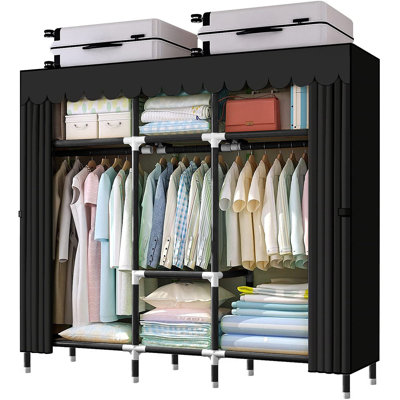 Canace 65'' Fabric Portable Wardrobe