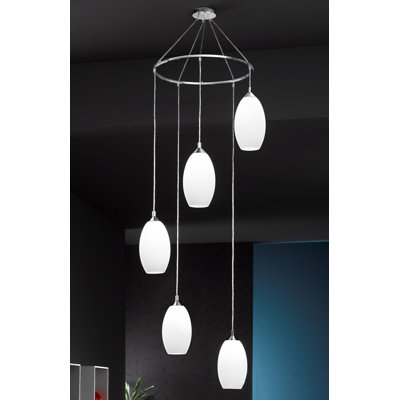 Nimitz 5 - Light Chrome Cluster Pendant