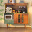 Buffet vintage en bois massif 48,43 "