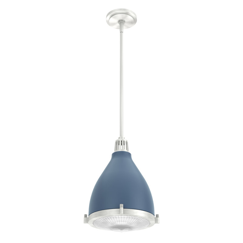 Bluff View 3 - Light Dome Pendant, Flat Matte Black, Small, 1 Light