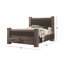 Lit tapissier Tarrade avec espace de rangement gris vieilli-722998458