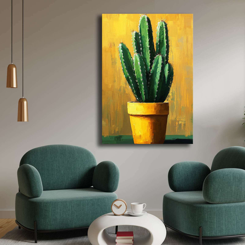 Cactus doré, H 39,4 po x l 27,6 po