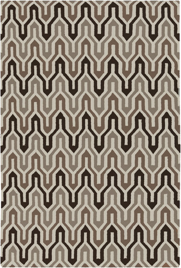 Irving Place Wool Geometric Indoor Rug, Rectangle 3'6" x 5'6"