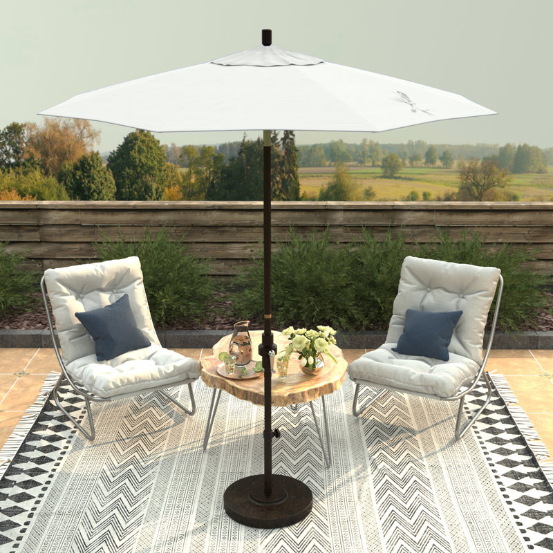 Parasol de marché 90 po Sunbrella, Sunbrella® naturel, Bronze
