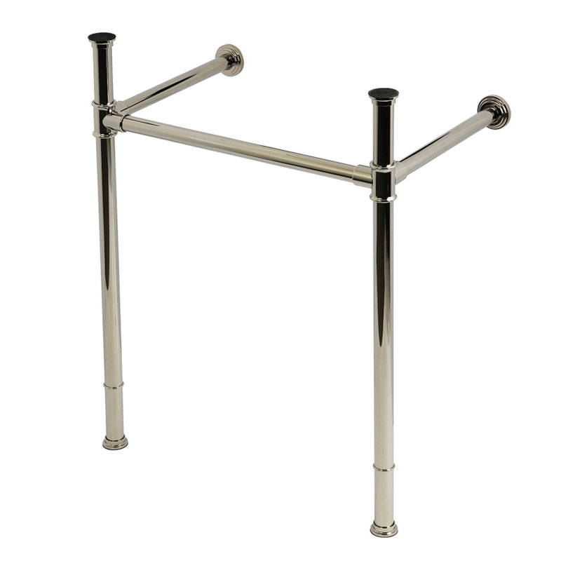 Pattes de lavabo en acier inoxydable Kingston, Nickel poli