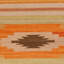 Tapis rouge / orange / vert en laine tissé à la main Bennett Southwestern-1803284808