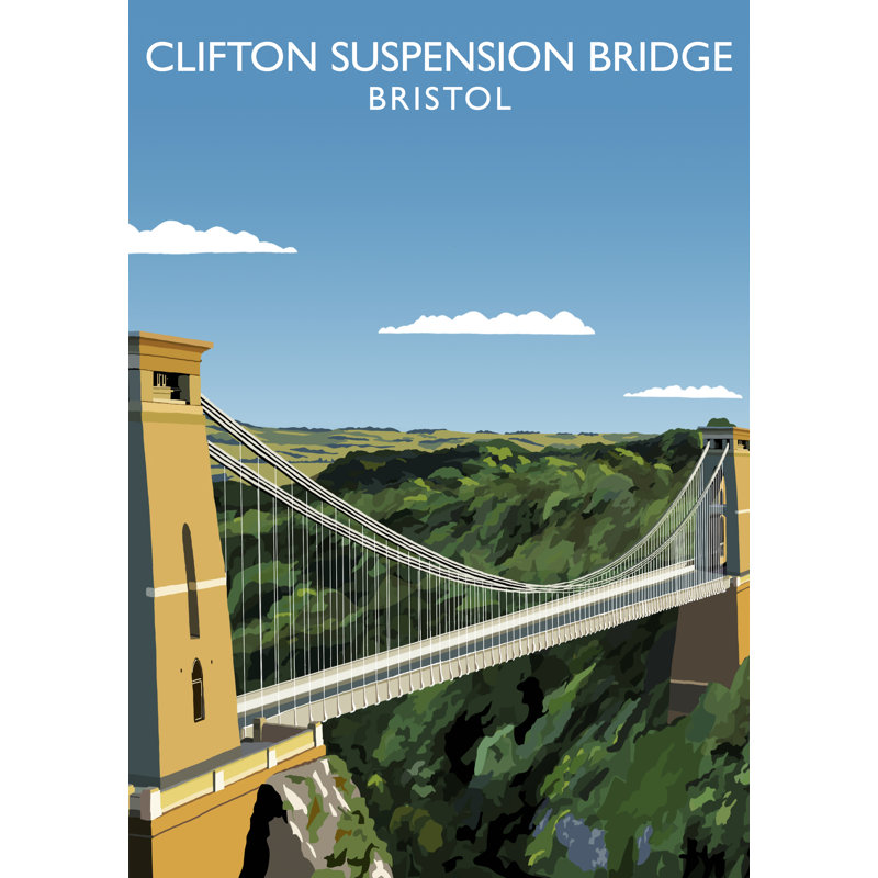 Clifton Suspension Bridge by Richard O'Neil - Print, No Frame, 40 cm H x 30 cm W x 1 cm D