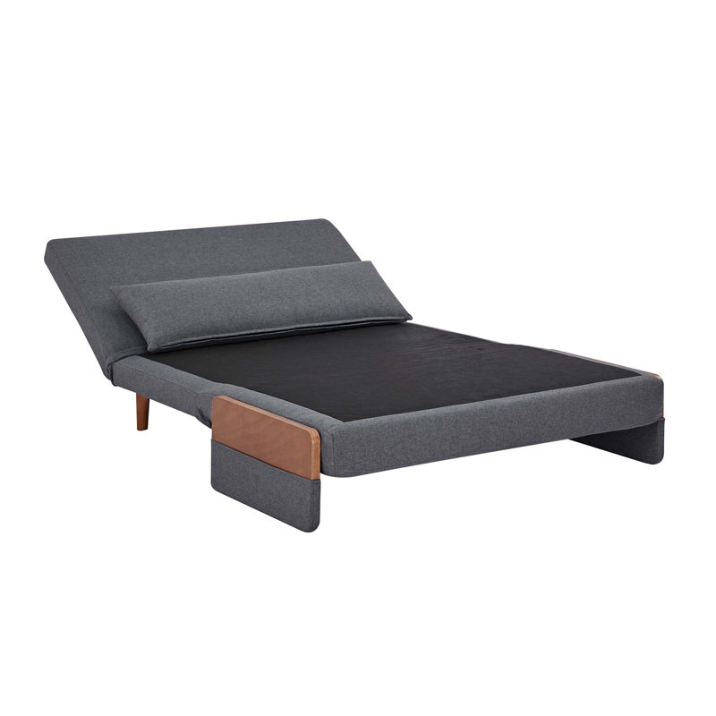 Foldable Sofa Bed - Single Seater With Breathable Linen,6-Level Adjustable Backrest, Silent Hinges, Space-Saving Multi-Functional Sleeper Sofa