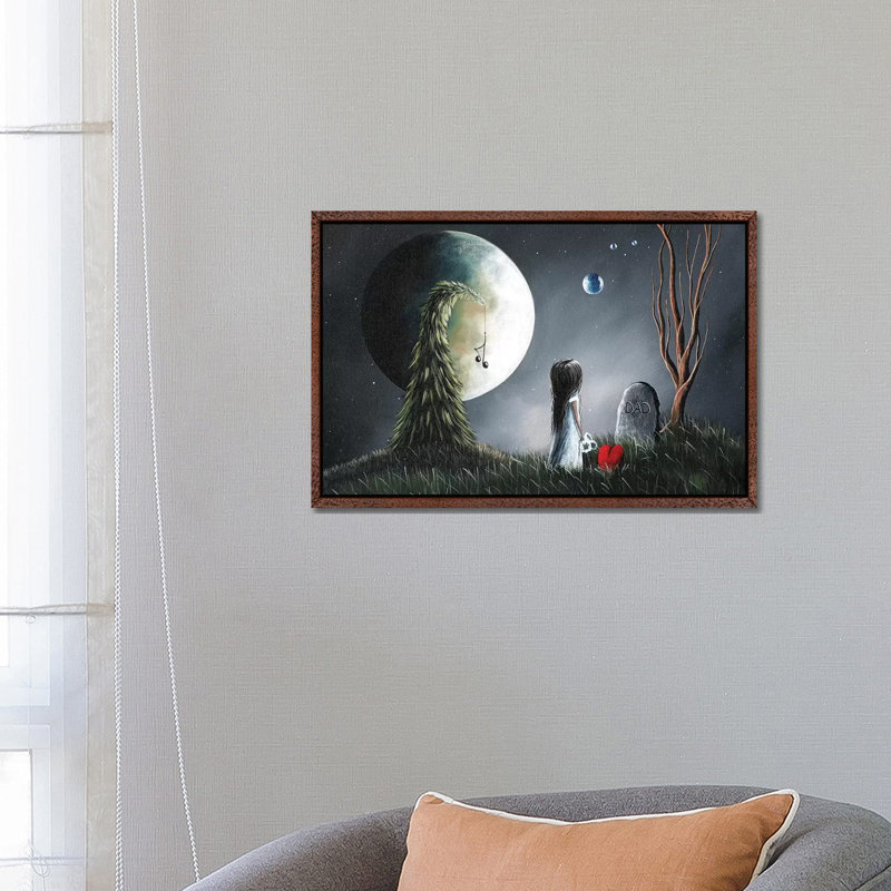 God Must Need You More Than We Do 1 Piece Wall Art on Canvas, 66.04 cm H x 45.72 cm W, Classic Brown Wood Framed