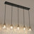 Almine 5 - Light Kitchen Island Linear Pendant Chandelier Light