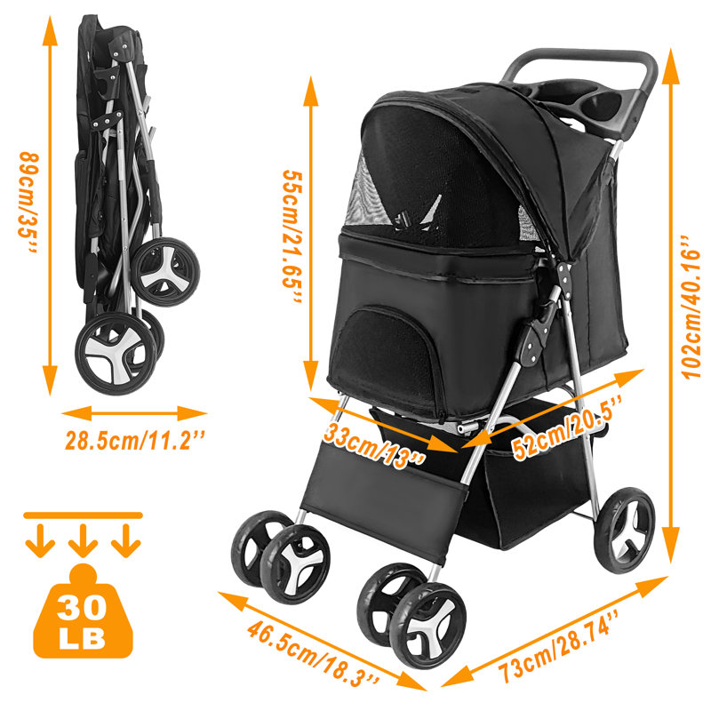 Foldable Pet Stroller