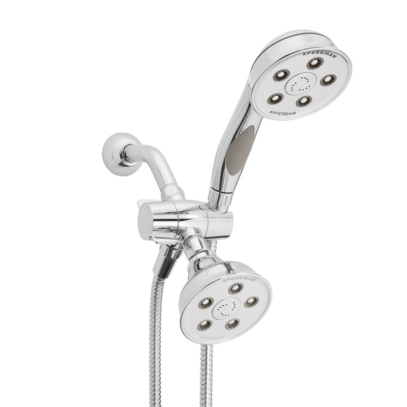 Caspian 2.5 Dual Shower Head System, Polished Chrome