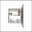Medicine Cabinet Hailey, Bathroom, White-6699137