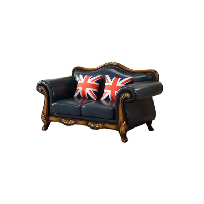 Ashauna 64.9'' Leather Loveseat