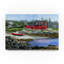«Red House Red Boat» par Ezichi, reproduction de peinture à l'huile sur toile tendue-25328085