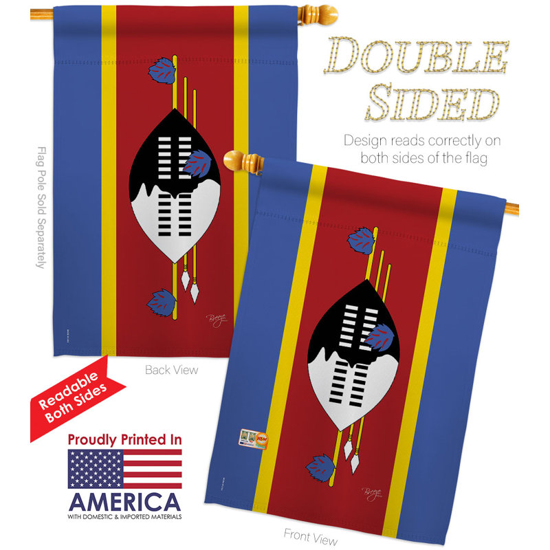 Double Sided 40'' H x 28'' W Polyester House Flag