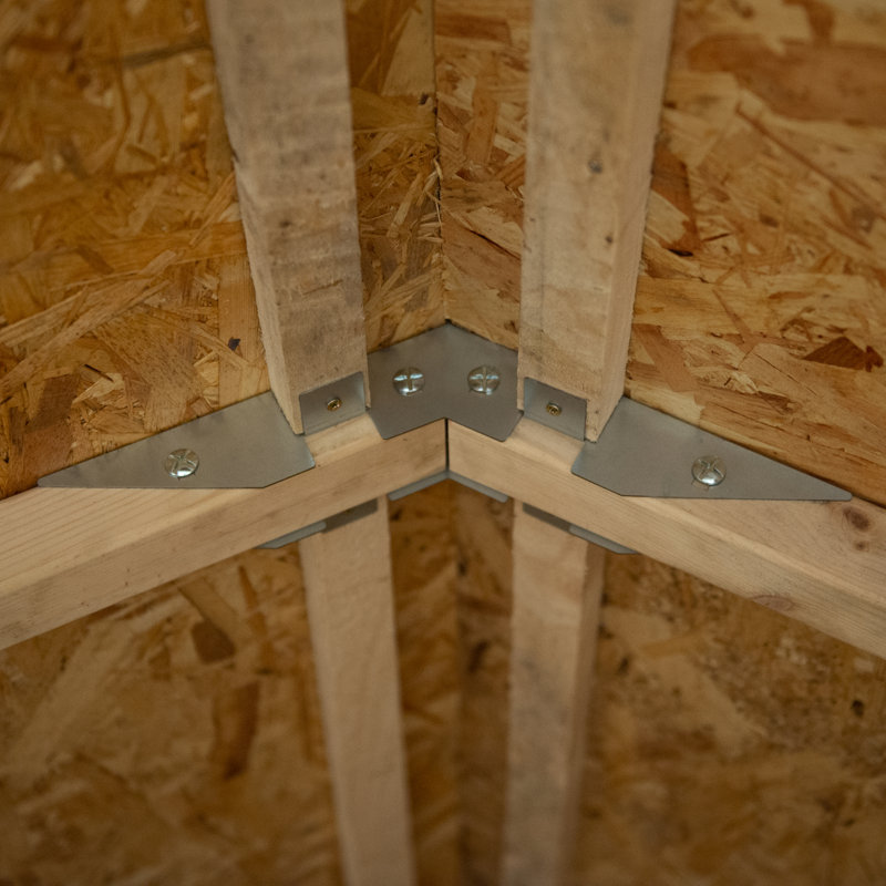 4Life 6x4 Pressure Treated Reverse Apex Shed, Yes
