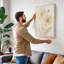Golden Study Botanical 1 Piece Wrapped Canvas Wall Art-943740853-943740852