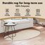 Rugs Beige Synthetic Fiber Accent Rug Other-1886360698