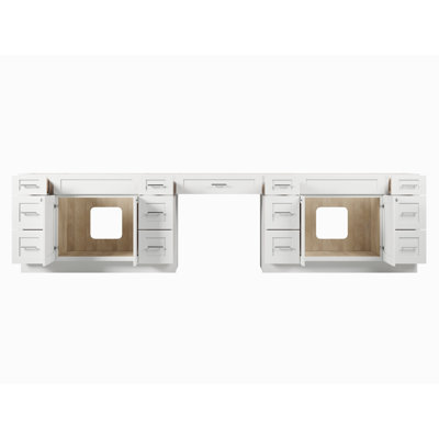 138'' Double Bathroom Vanity Base Only
