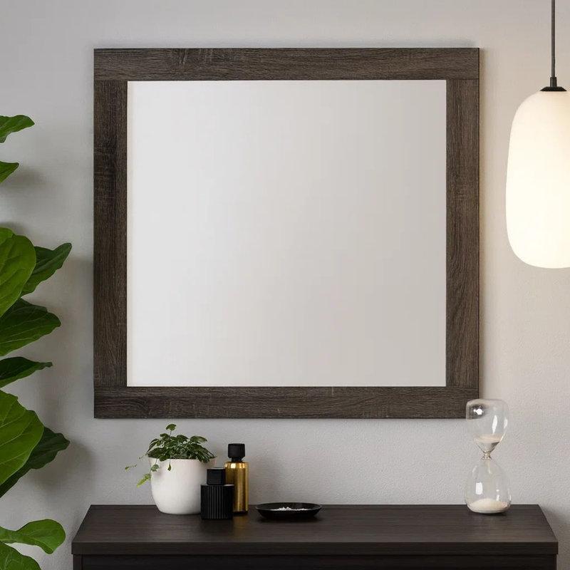 Miroir de commode Kashawn, Gris