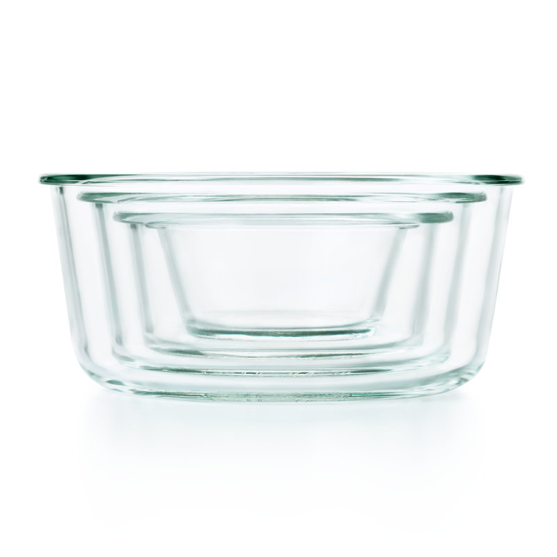 Good Grips SNAP Glass Round 8 Piece Container Food Storage Set