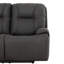 Bishop 58 in. Dark Grey Power Reclining Loveseat with USB