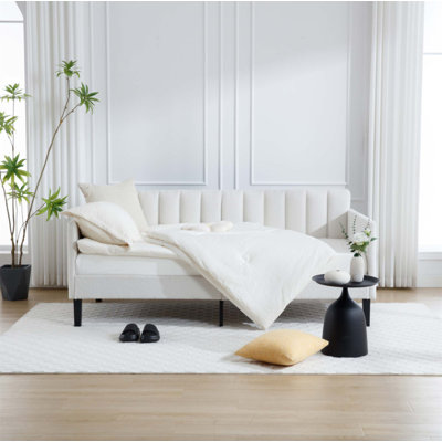 Lit de jour simple rembourré Boucle