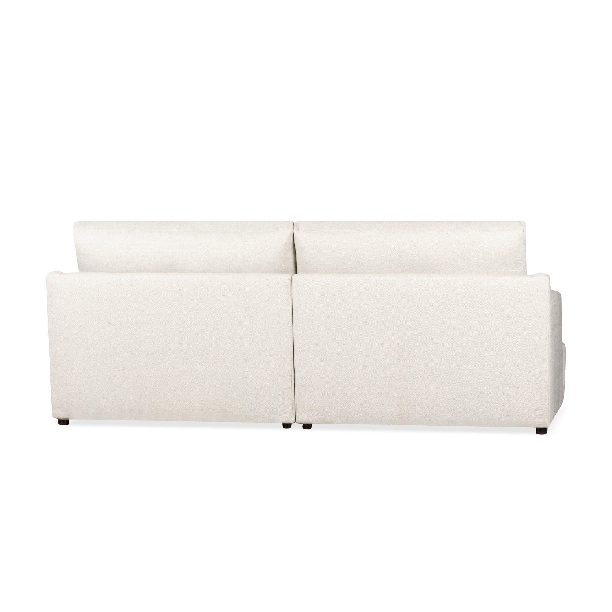 Essex 3-Piece Upholstered Modular Sectional, Macarena Light Gray Basketweave Fabric