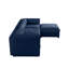 Luxueux chenille avec rangement caché pour 3 personnes, texture douce et élégante 3 en bleu-701050379