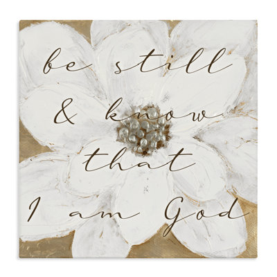 Be Still with White Magnolia Canvas, design par Lanie Loreth