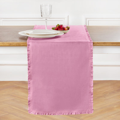Juliette Ruffle - 100% Pure Linen Table Runner
