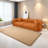 Cream Style Modern Simple Small Sofa 96.46'' Upholstered Sofa-100849228