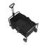 Chariot pliable pliable, chariot de chariot de plage de 2 pieds cubes avec roues tout-terrain de 5 po