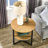 Solid Wood Top End Table-1464166596