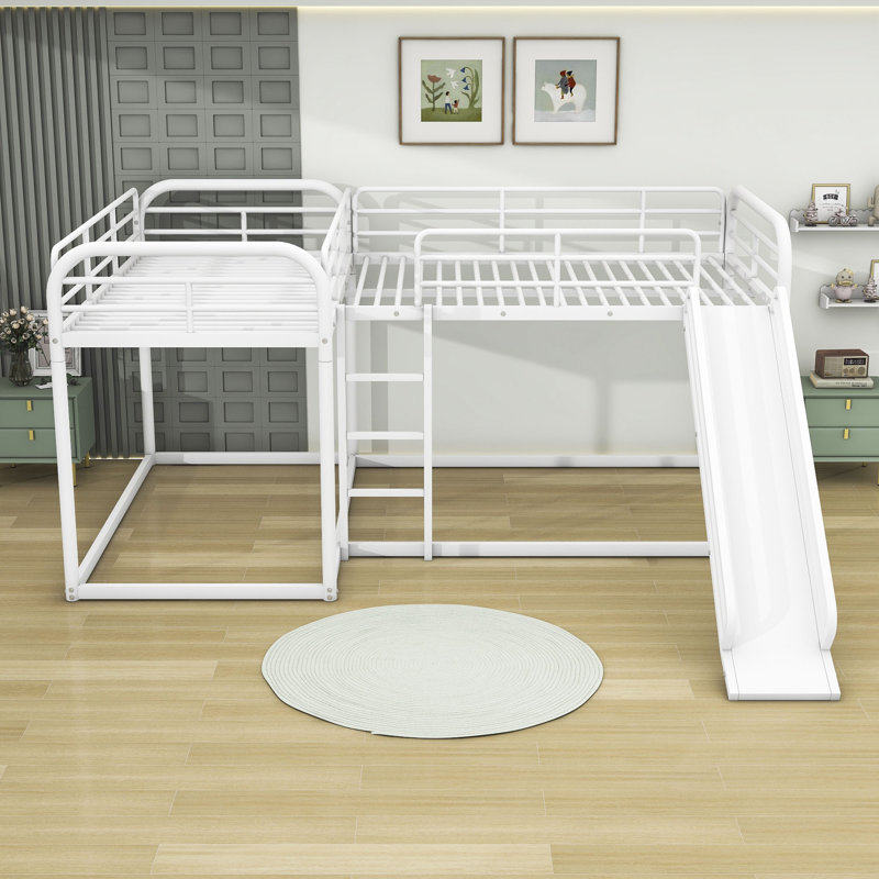 Abibatu Twin over Twin and Full over Full Bunk Bed by Isabelle Max, White