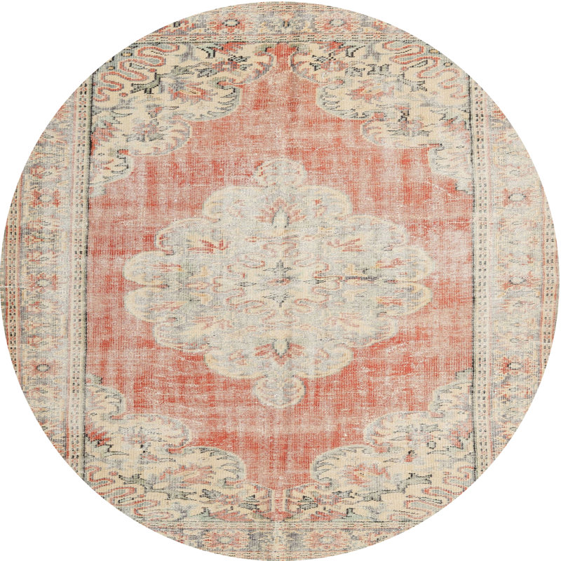 Oriental Indoor Rug, Round 4'