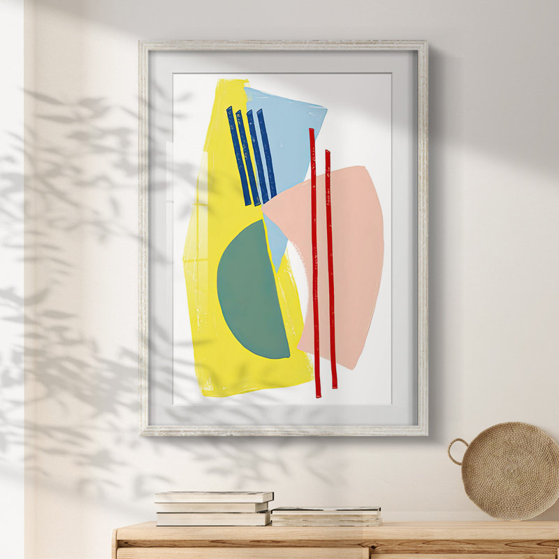 Color Plan III - Impression encadrée, H 28,5 po x l 20,5 po, Blanc