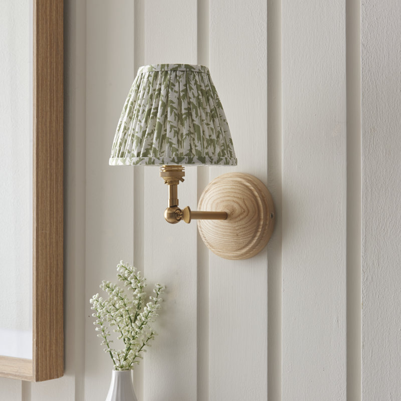 Wood Wing Armed Sconce