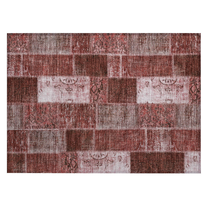 Patchwork Indoor / Outdoor Rug, Rectangle 1'8" x 2'6"