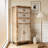Rustic Wooden Storage Cabinet-2050833908