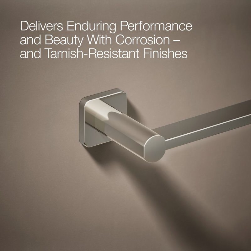 Parallel Towel Bar, Polished Nickel, 18"W