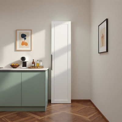 68" Kitchen Pantry Cabinet – Freestanding Buffet Cupboard With 5 Shelves & 5 Side Racks, Adjustable Storage For Dining Room, Living Room Or Bathroom
