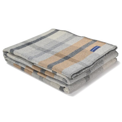 Northfield Plaid Wool Throw Blanket