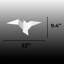 Applique murale oiseau en métal 3000K-559789698-559789710