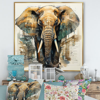 " Analytic Drawing Of An Elephant "